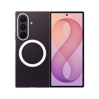 Samsung Clear Magnet Case for Samsung Galaxy Z Fold 8 Ultra 0.8 mm compatible with MagSafe + 2 pcs. anti-reflective film - transparent_0