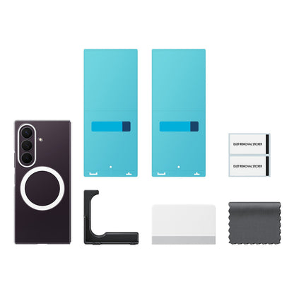 Samsung Clear Magnet Case for Samsung Galaxy Z Fold 8 Ultra 0.8 mm compatible with MagSafe + 2 pcs. anti-reflective film - transparent_4