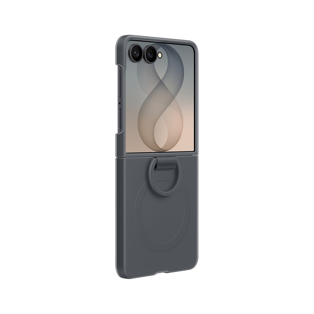 Silicone Ring Magnet Case for Samsung Galaxy Z Flip8 F776, Black EF-EF776CBEGWW _0