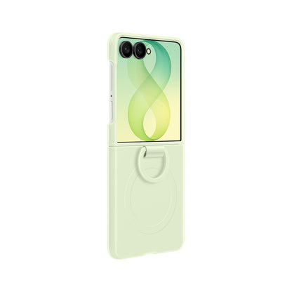 Samsung Silicone Ring Magnet Cover for Samsung Galaxy Z Flip 8 with MagSafe Compatible Ring - Green_0
