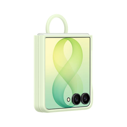 Samsung Silicone Ring Magnet Cover for Samsung Galaxy Z Flip 8 with MagSafe Compatible Ring - Green_1