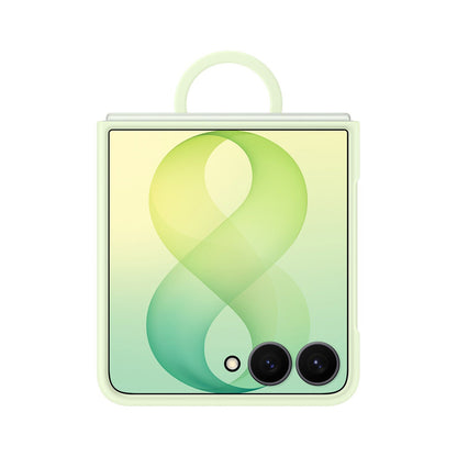 Samsung Silicone Ring Magnet Cover for Samsung Galaxy Z Flip 8 with MagSafe Compatible Ring - Green_3