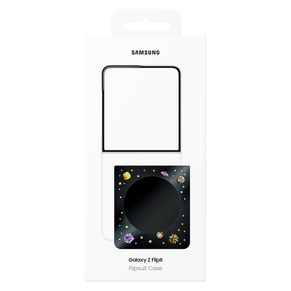 Samsung Flipsuit Case for Samsung Galaxy Z Flip 8 with Interactive LED Card - Black_5