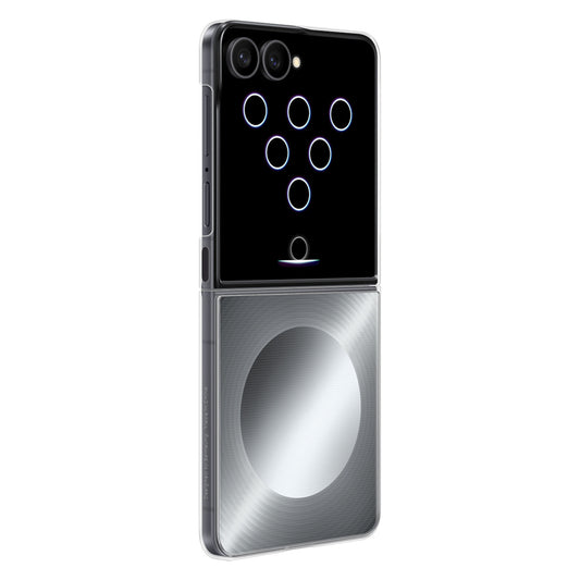 Samsung Flipsuit Case for Samsung Galaxy Z Flip 8 with Interactive LED Card - Gray_0