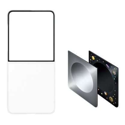 Samsung Flipsuit Case for Samsung Galaxy Z Flip 8 with Interactive LED Card - Gray_4