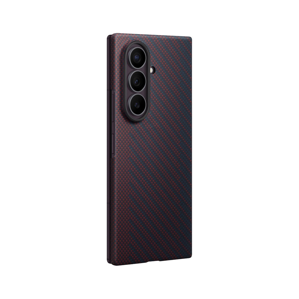Samsung Carbon Magnet Case for Samsung Galaxy Z Fold 8 Ultra compatible with MagSafe + 2 anti-reflective films - red_1