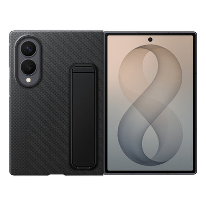 Samsung Carbon Standing Case EF-XF971SBE for Samsung Galaxy Z Fold 8 with stand + 2 anti-reflective films - black_0