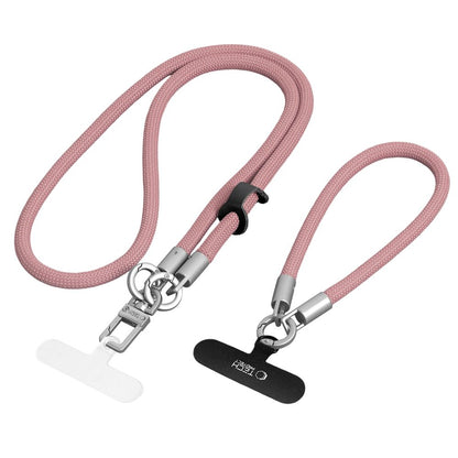 Tech-Protect C10S Crossbody Phone Lanyard (114 cm) + Wrist Strap (31 cm) - Pink Titanium_0