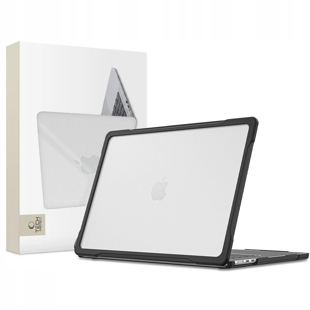 Tech-Protect Velar Case for MacBook Air 15" 2023 / 2024 / 2025 / 2026 - Transparent Black_0