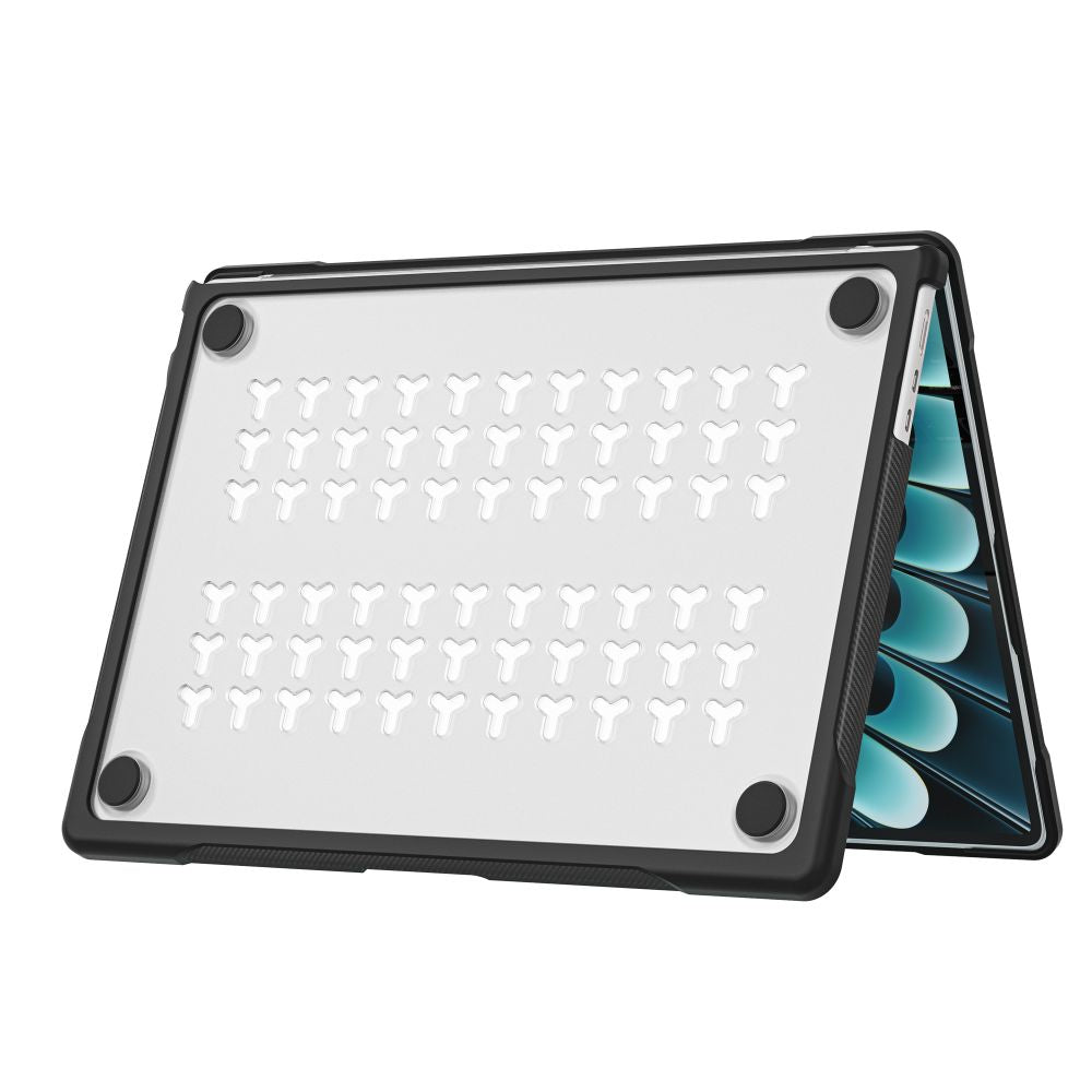 Tech-Protect Velar Case for MacBook Air 15" 2023 / 2024 / 2025 / 2026 - Transparent Black_2