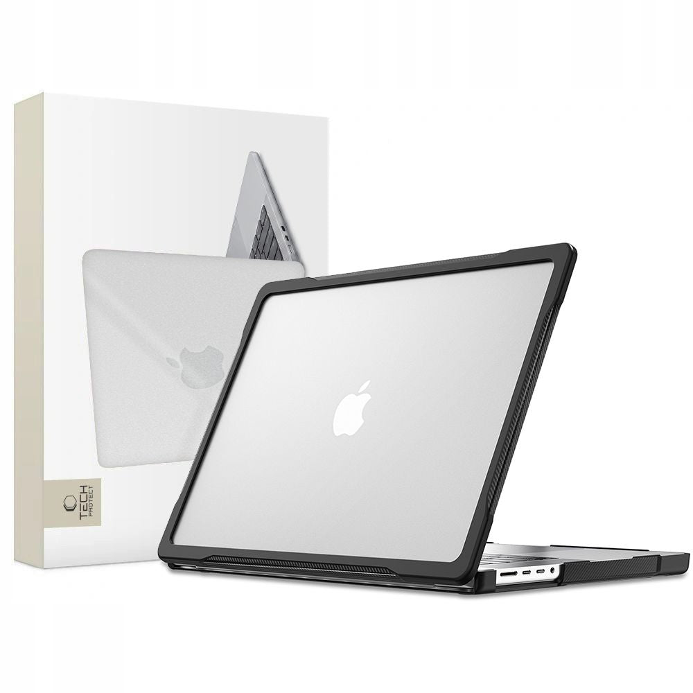 Tech-Protect Velar Case for MacBook Pro 16" 2021 / 2023 / 2025 / 2026 - Transparent Black_0