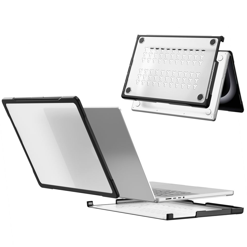 Tech-Protect Velar Case for MacBook Pro 16" 2021 / 2023 / 2025 / 2026 - Transparent Black_4