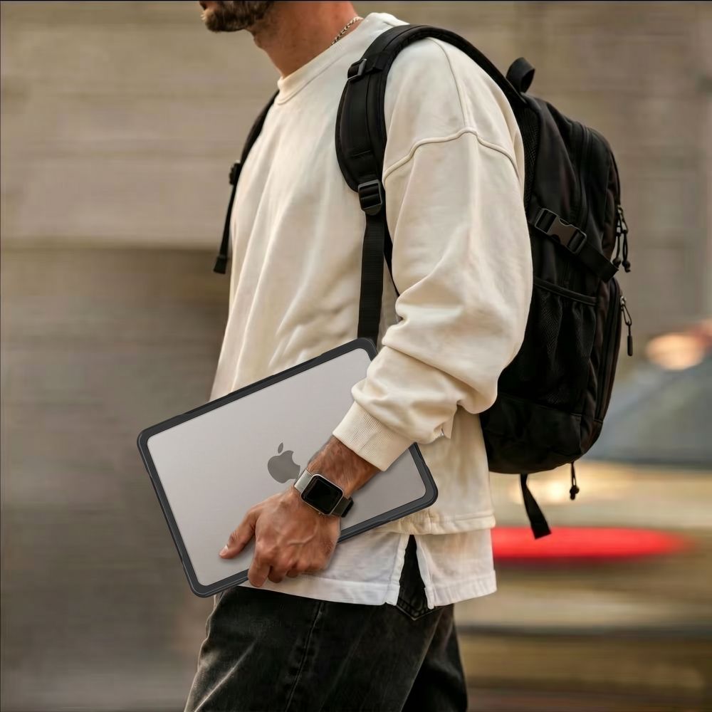Tech-Protect Velar Case for MacBook Pro 16" 2021 / 2023 / 2025 / 2026 - Transparent Black_5