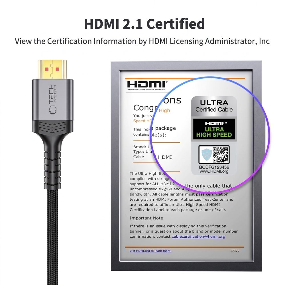 Tech-Protect UltraBoost HDMI 2.1 4K 120HZ / 8K 60HZ cable 200 cm - black_8