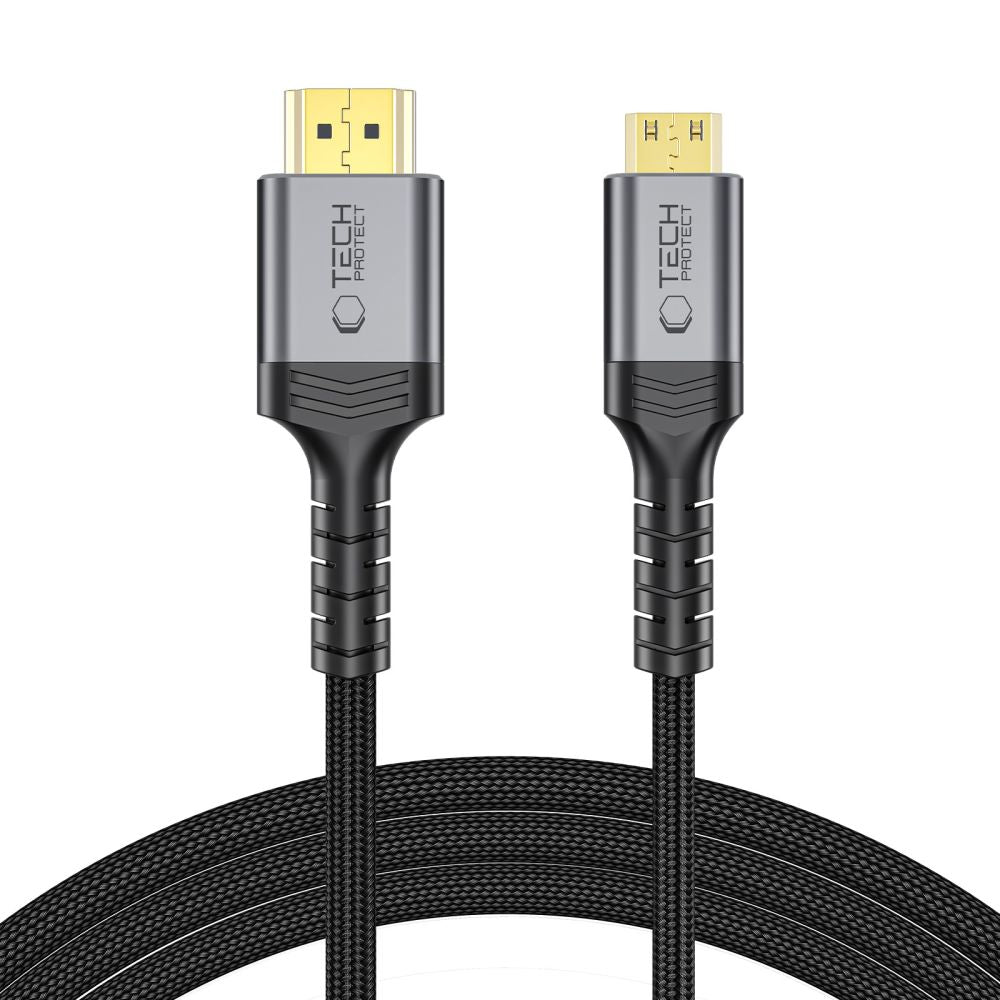 Tech-Protect UltraBoost Mini HDMI to HDMI 2.1 8K 60HZ Cable 200 cm - Black_0