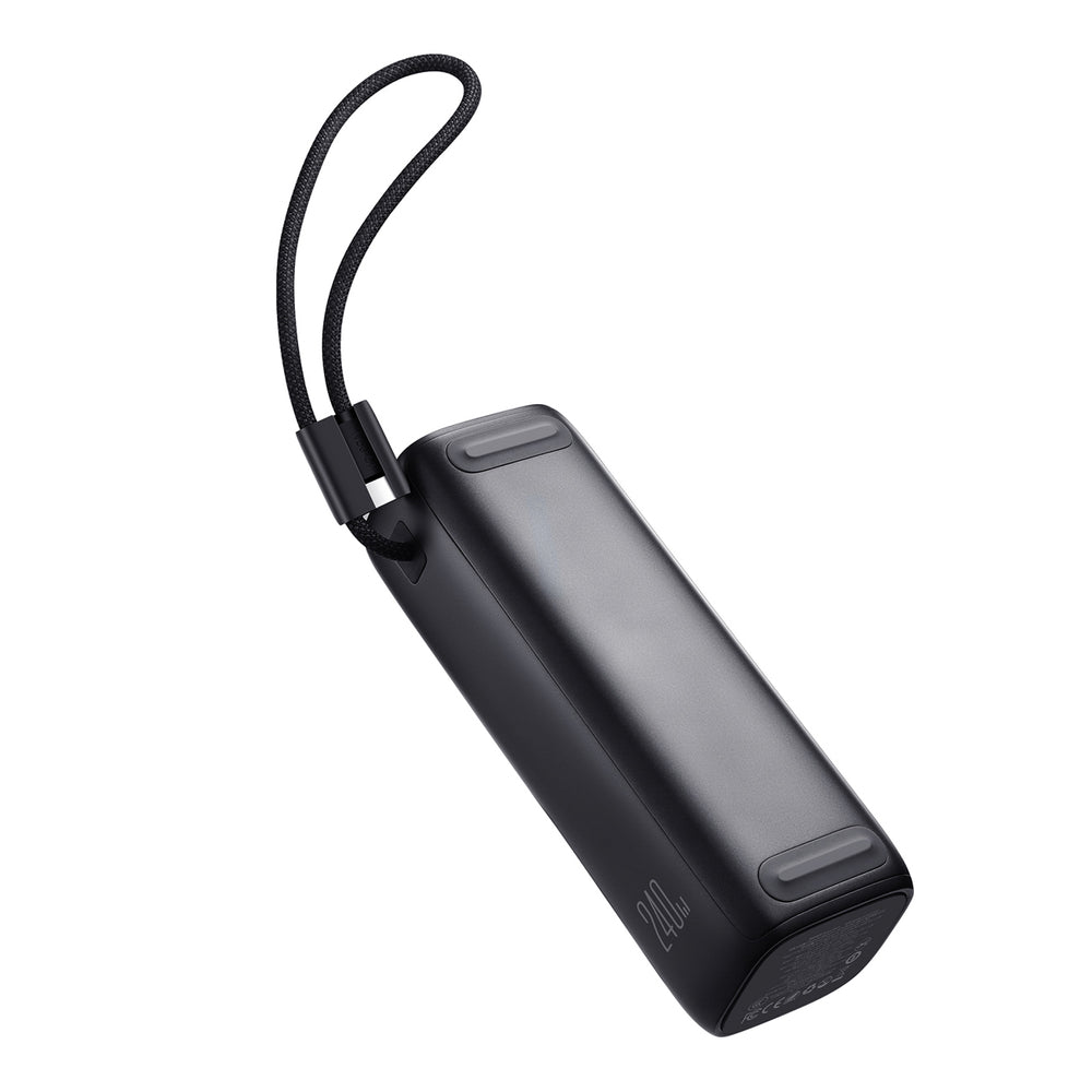 Joyroom PODIX PR70 25000mAh Power Bank up to 240W with Two Built-in USB-C Cables and Two TFT Screens - Gray_1