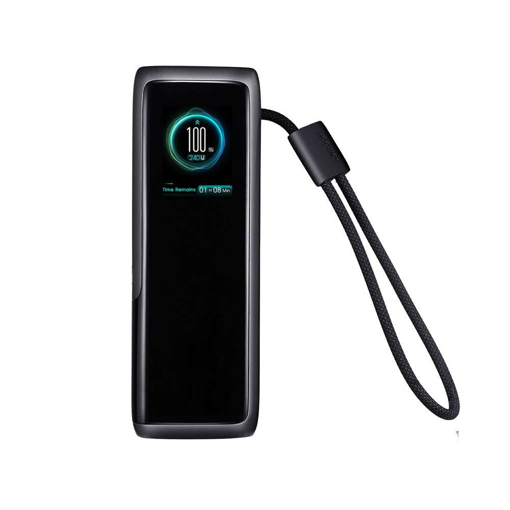 Joyroom PODIX PR70 25000mAh Power Bank up to 240W with Two Built-in USB-C Cables and Two TFT Screens - Gray_2