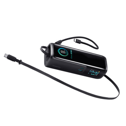 Joyroom PODIX PR70 25000mAh Power Bank up to 240W with Two Built-in USB-C Cables and Two TFT Screens - Gray_5