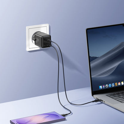 Joyroom JR-TG8 GaN 45W USB-C + USB-A Wall Charger - Black_11