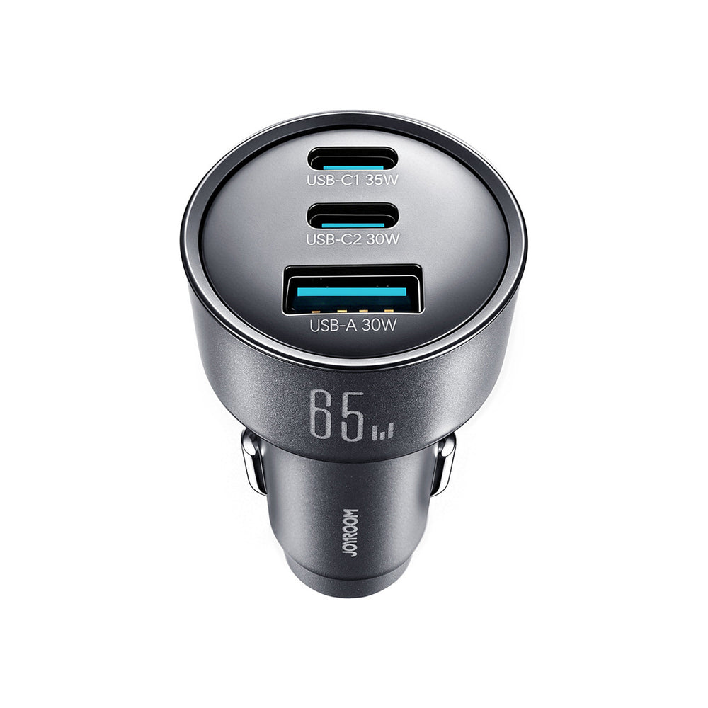 Joyroom JR-CCN19 65W 3-in-1 car charger Dark gray_1