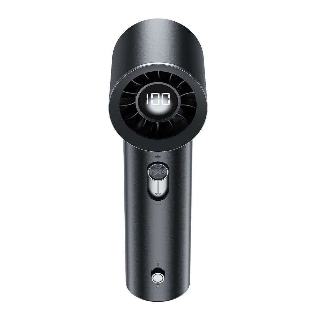 Acefast YF1 Mini Hand Fan with LED Display and Free Airflow Adjustment - Black_1
