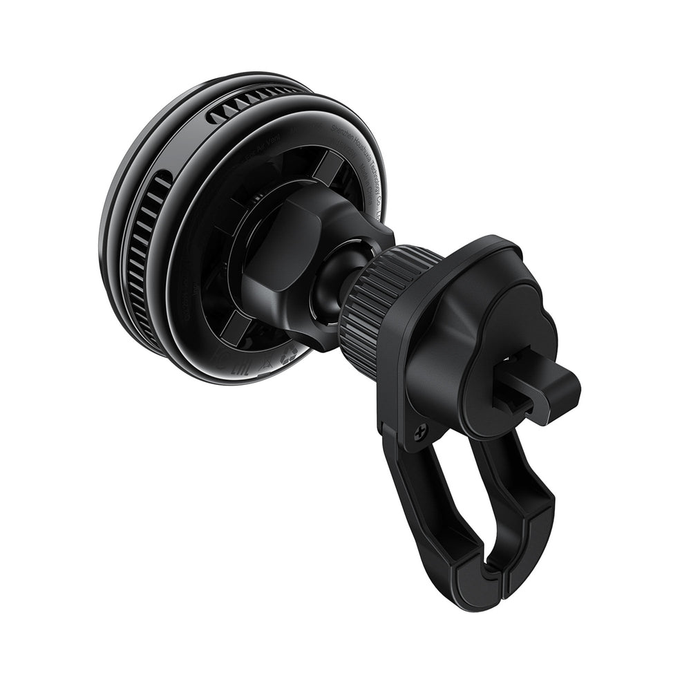 Acefast D66 Magnetic Car Air Vent Mount with Qi2 25W Wireless Charging and Cooling - Black_2