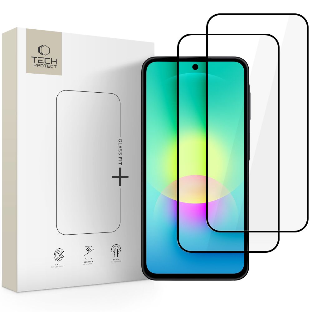 Tech-Protect Glass Fit+ 2-Pack Tempered Glass for Samsung Galaxy A27 5G - Black_0