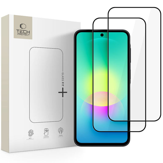 Tech-Protect Glass Fit+ 2-Pack Tempered Glass for Samsung Galaxy A27 5G - Black_0