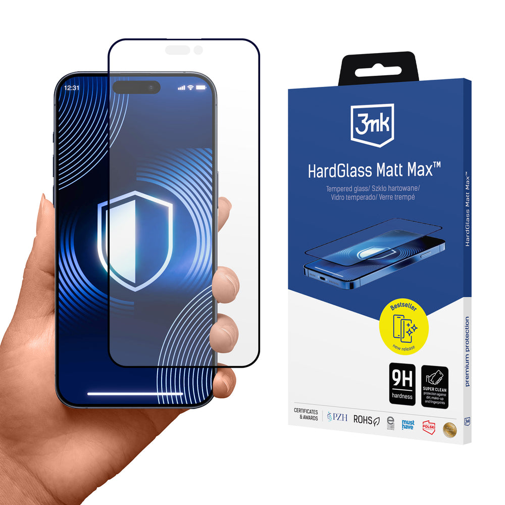 Matte tempered glass 3mk HardGlass Matt Max for iPhone 18 Pro_0