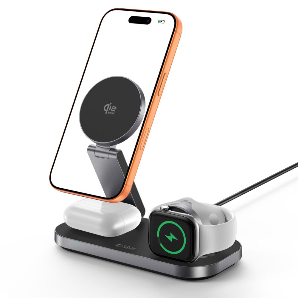 Tech-Protect A52 3in1 MagSafe 25W QI2.2 Wireless Charger - Black_1
