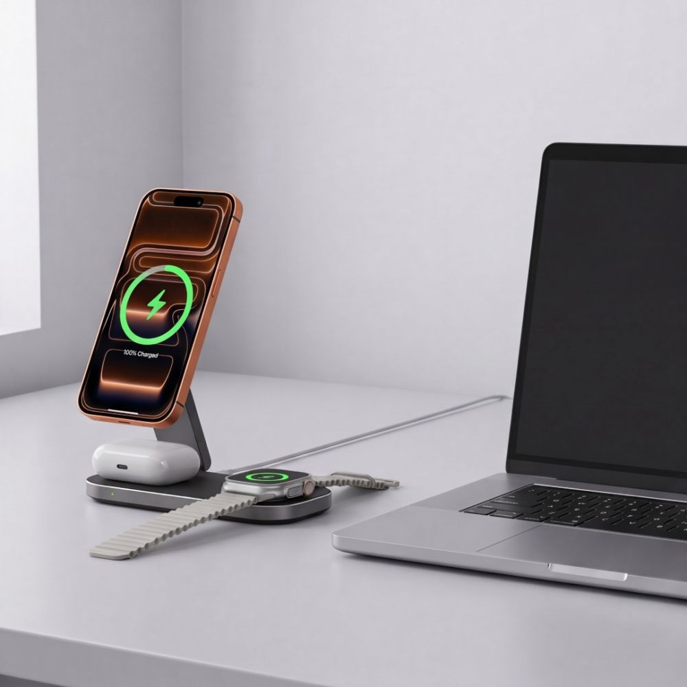 Tech-Protect A52 3in1 MagSafe 25W QI2.2 Wireless Charger - Black_7