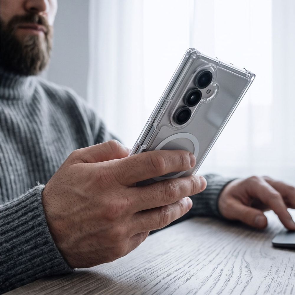 Tech-Protect FlexAir Hybrid MagSafe Case for Samsung Galaxy Z Fold 8 Ultra - Transparent_5