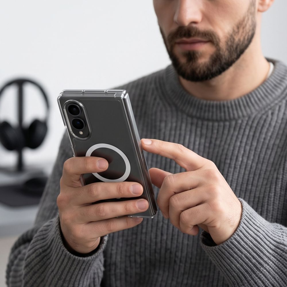 Etui Tech-Protect FlexAir Hybrid MagSafe na Samsung Galaxy Z Fold 8 - przezroczyste_3
