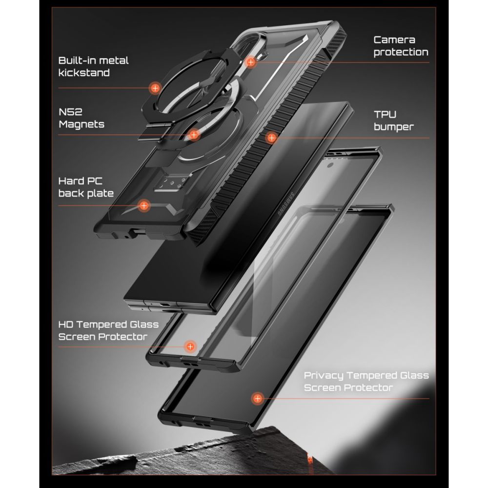 Etui Supcase UB Grip Mag MagSafe 2-Set na Samsung Galaxy Z Fold 8 - czarne_6