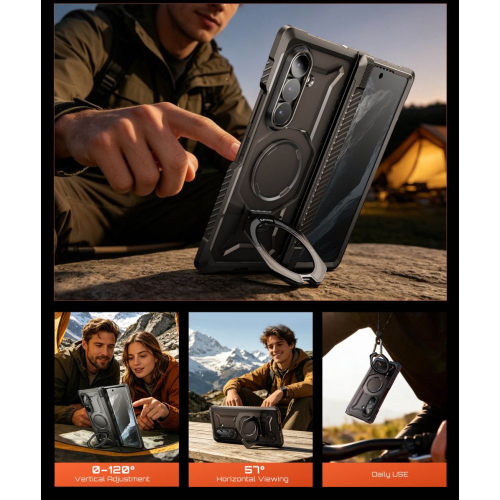 Etui Supcase UB Grip Mag MagSafe 2-Set na Samsung Galaxy Z Fold 8 - czarne_8