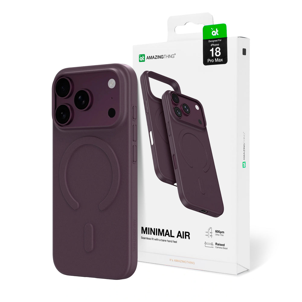 AmazingThing Minimal Air Case for iPhone 18 Pro Max, MagSafe Compatible - Purple_0