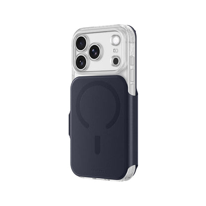 AmazingThing Titan Pro Lens Flip Set Case for iPhone 18 Pro Max with Wallet, MagSafe Compatible - Navy Blue_9