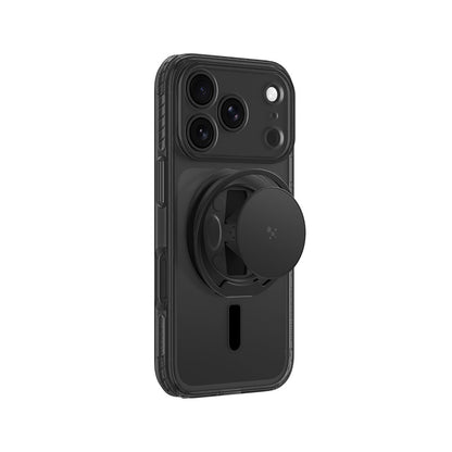 AmazingThing Titan Pro Pop Lens Case for iPhone 18 Pro with Camera Cover, Grip and Stand, MagSafe Compatible - Clear/Black_6