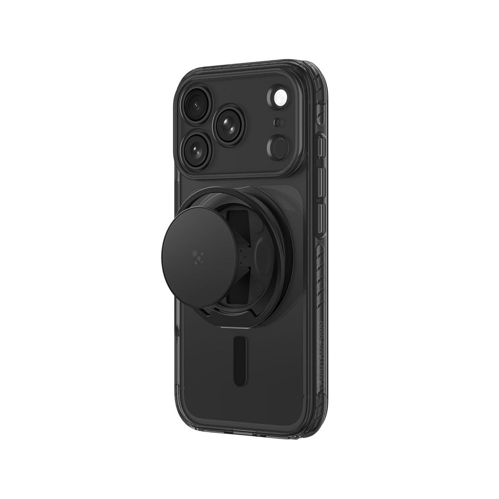 AmazingThing Titan Pro Pop Lens Case for iPhone 18 Pro Max with Camera Cover, Grip and Stand MagSafe Compatible - clear-black_4