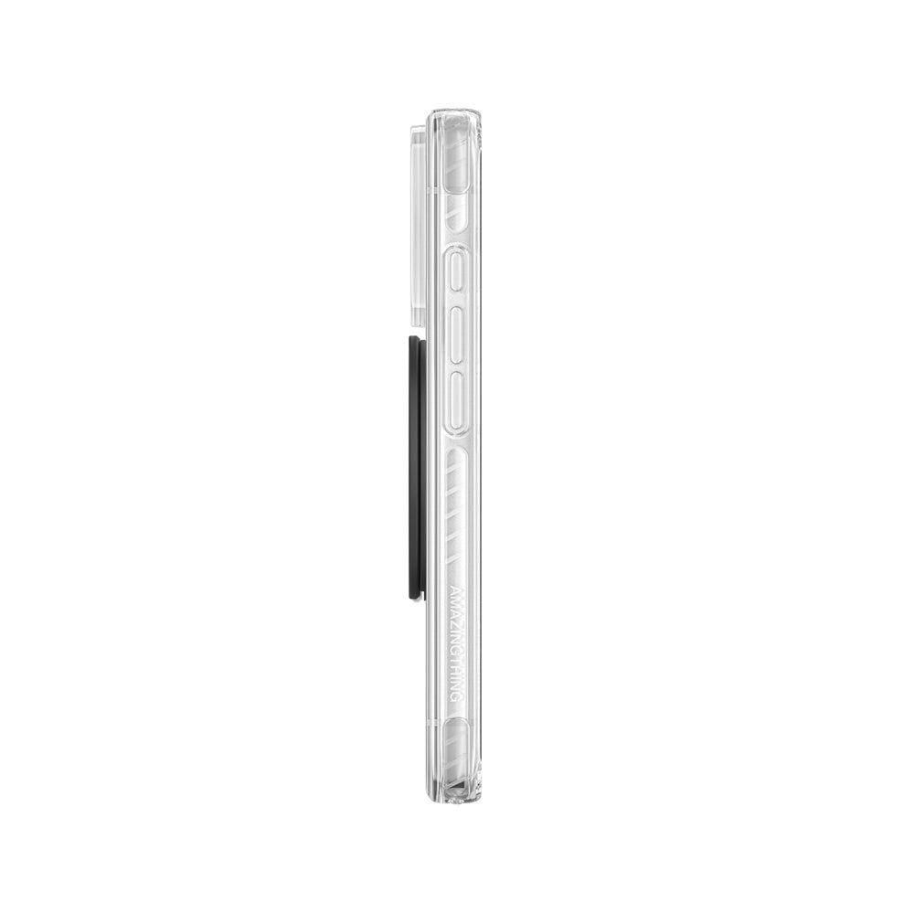 AmazingThing Titan Pro Pop Lens Case for iPhone 18 Pro Max with Camera Cover, Grip and Stand MagSafe Compatible - clear-black_2