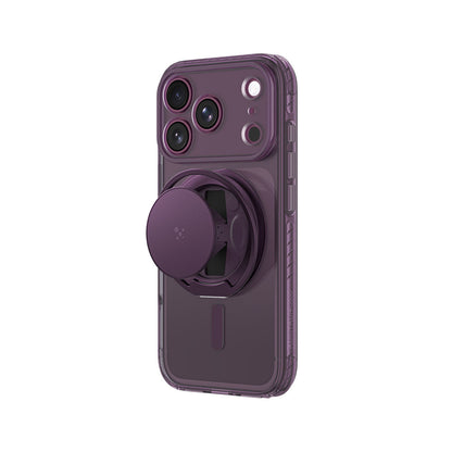 AmazingThing Titan Pro Pop Lens Case for iPhone 18 Pro Max with Camera Cover, Grip and Stand, MagSafe Compatible - Clear/Purple_4