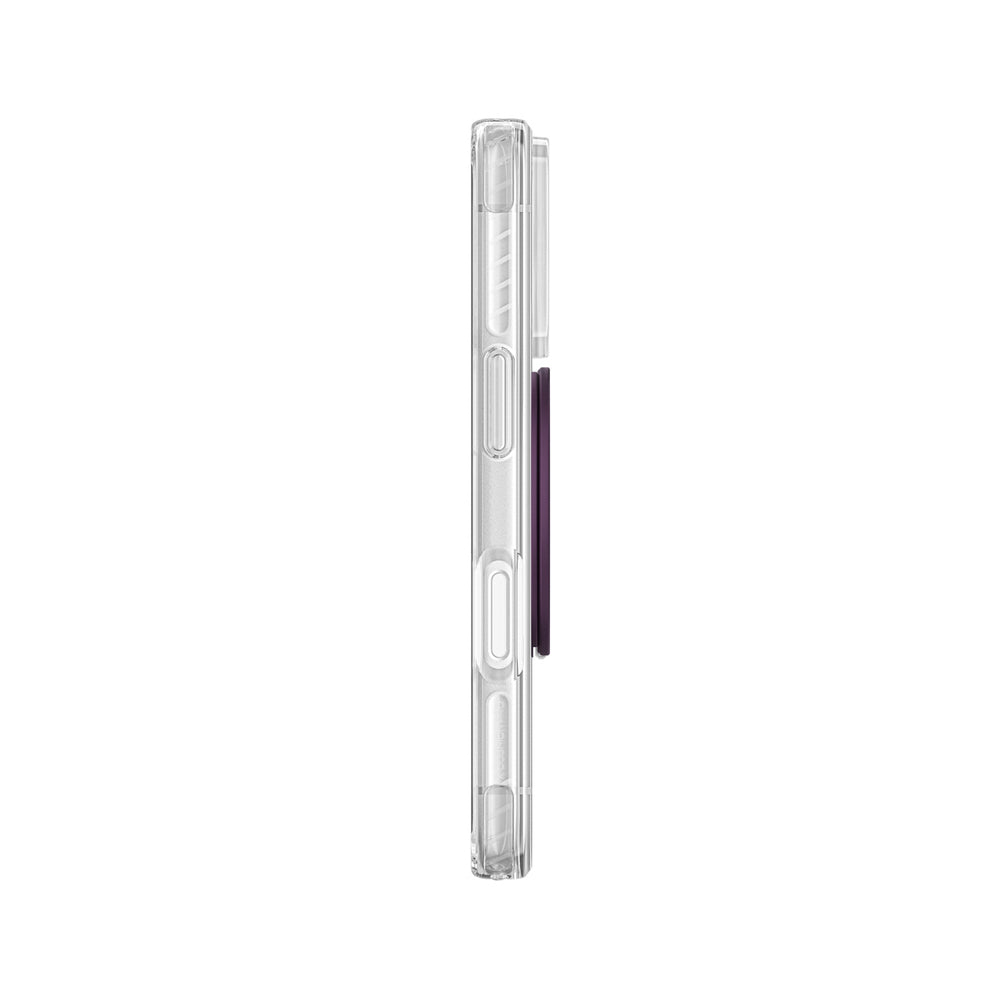 AmazingThing Titan Pro Pop Lens Case for iPhone 18 Pro Max with Camera Cover, Grip and Stand, MagSafe Compatible - Clear/Purple_1