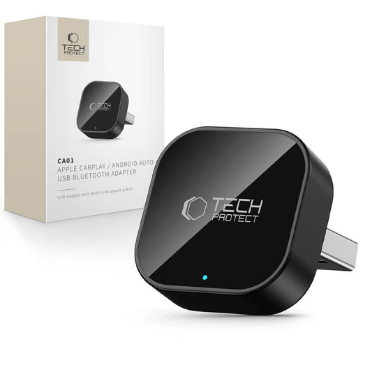 Tech-Protect Ultraboost CA01 USB Bluetooth 5.4 Apple CarPlay / Android Auto adapter - black_0