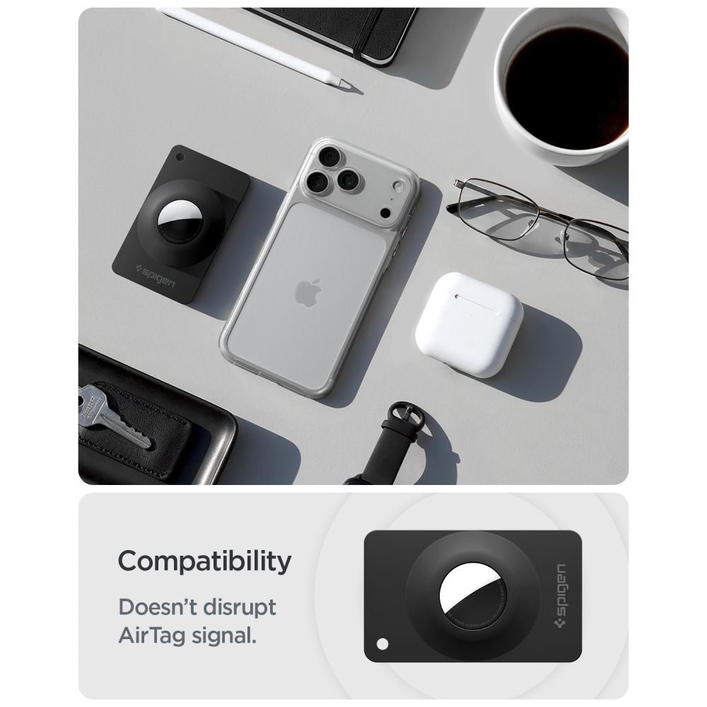 Spigen AirFit 2 2-Pack Case for Apple AirTag 1/2 - Black_9
