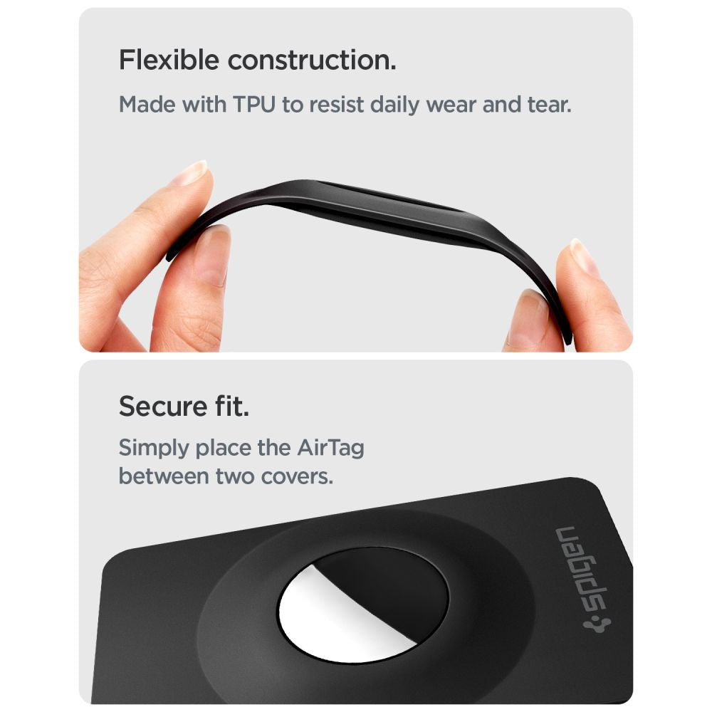 Spigen AirFit 2 2-Pack Case for Apple AirTag 1/2 - Black_7