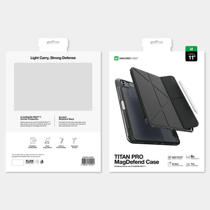 AmazingThing Titan Pro Case for iPad Pro 11" M5 with 720° Rotation Stand and Pencil Holder - Black_6