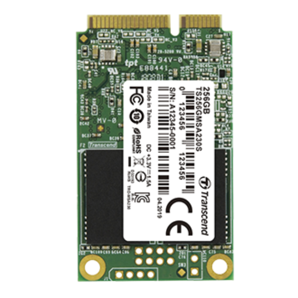 TS256GMSA230S - SSD mSATA da 256GB, SATA3, 3D TLC_0