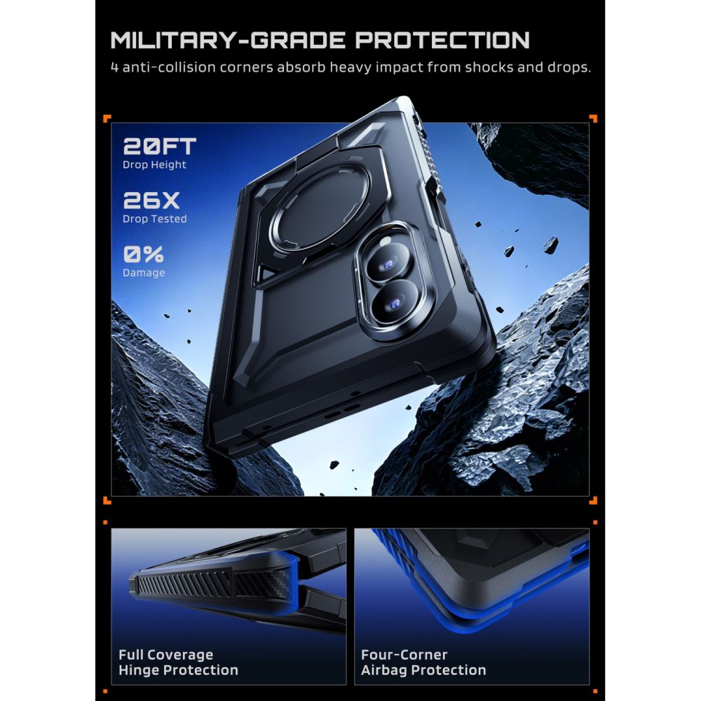 Supcase UB Grip Mag MagSafe Case for Samsung Galaxy Z Fold 8 - Black_4