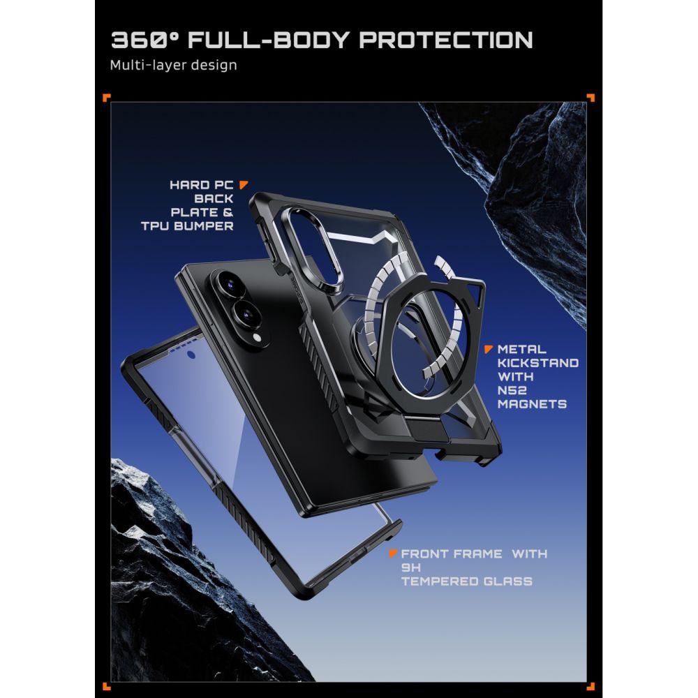 Supcase UB Grip Mag MagSafe Case for Samsung Galaxy Z Fold 8 - Black_7