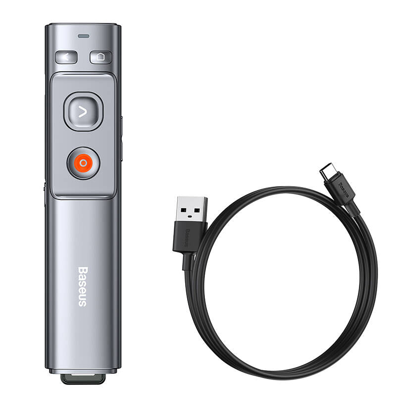 Baseus Orange Dot wireless laser pointer for presentations - gray (with battery)_3